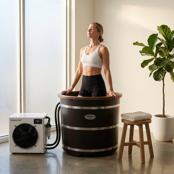 Cold Plunge Tub Built for Home Recovery, 1.3 HP Chiller, Ozone Sanitation, WiFi Control, 54 Inch