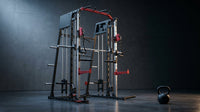 Smith Machine Home Gym, 2200LB Power Cage with Dual Pulley Cable Systems, LAT Pull-Down, Leg Hold-Down & 20+ Attachments for Full Body Workouts — Lifestyle