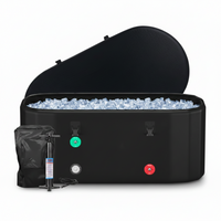 Ice Bath Tub Designed for Recovery, 216 Gallon Capacity, Drop Stitch Construction, Insulated Lid